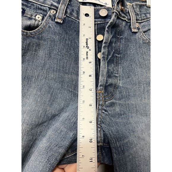 Express Jeans Women's Size 5/6R Boot Leg Denim Euro Button Cotton Casual Classic - Picture 6 of 9